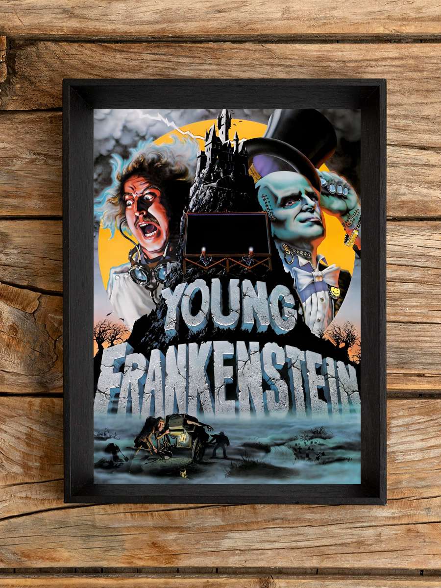 Genç Frankeştayn - Young Frankenstein Film Tablo Siyah Çerçeveli Film Poster Afiş Tablo