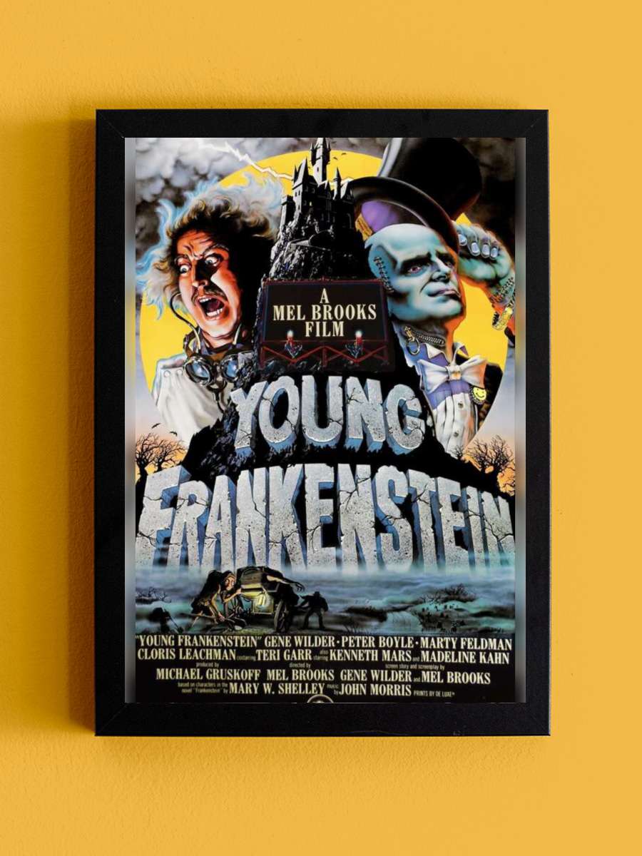 Genç Frankeştayn - Young Frankenstein Film Tablo Siyah Çerçeveli Film Poster Afiş Tablo