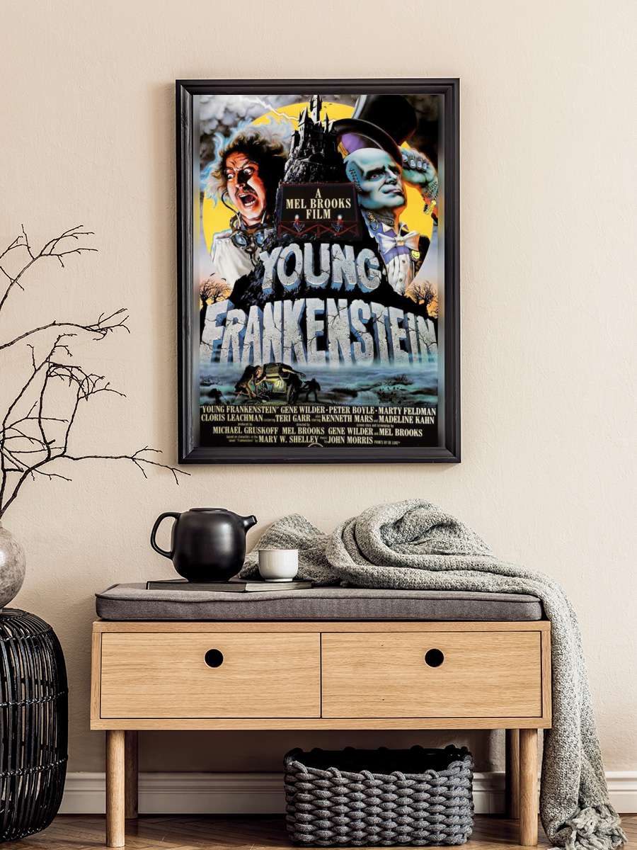 Genç Frankeştayn - Young Frankenstein Film Tablo Siyah Çerçeveli Film Poster Afiş Tablo