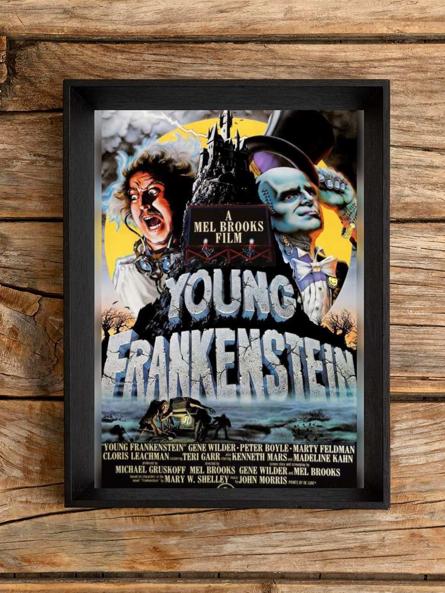 Genç Frankeştayn - Young Frankenstein Film Tablo Siyah Çerçeveli Film Poster Afiş Tablo