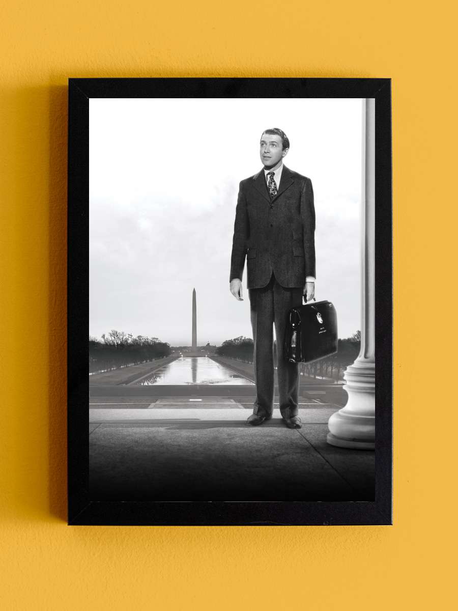 Bay Smith Vaşington'a Gidiyor - Mr. Smith Goes to Washington Film Tablo Siyah Çerçeveli Film Poster Afiş Tablo