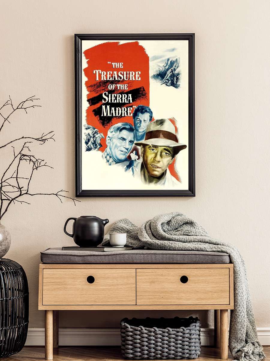 Sierra Madre Hazineleri - The Treasure of the Sierra Madre Film Tablo Siyah Çerçeveli Film Poster Afiş Tablo