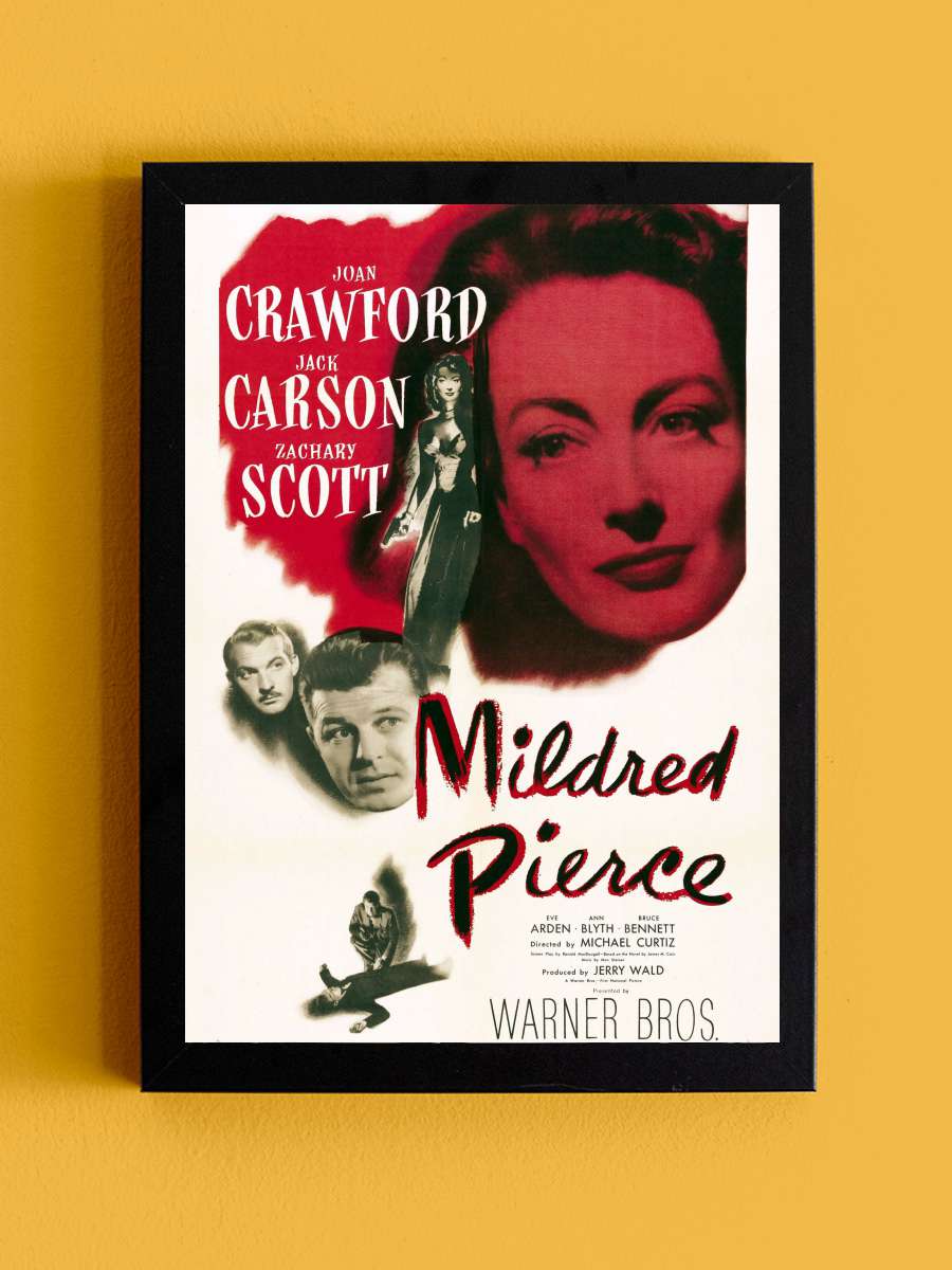 Mildred Pierce Film Tablo Siyah Çerçeveli Film Poster Afiş Tablo