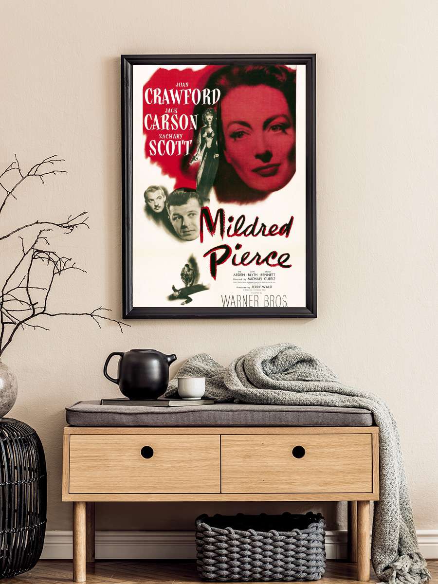 Mildred Pierce Film Tablo Siyah Çerçeveli Film Poster Afiş Tablo