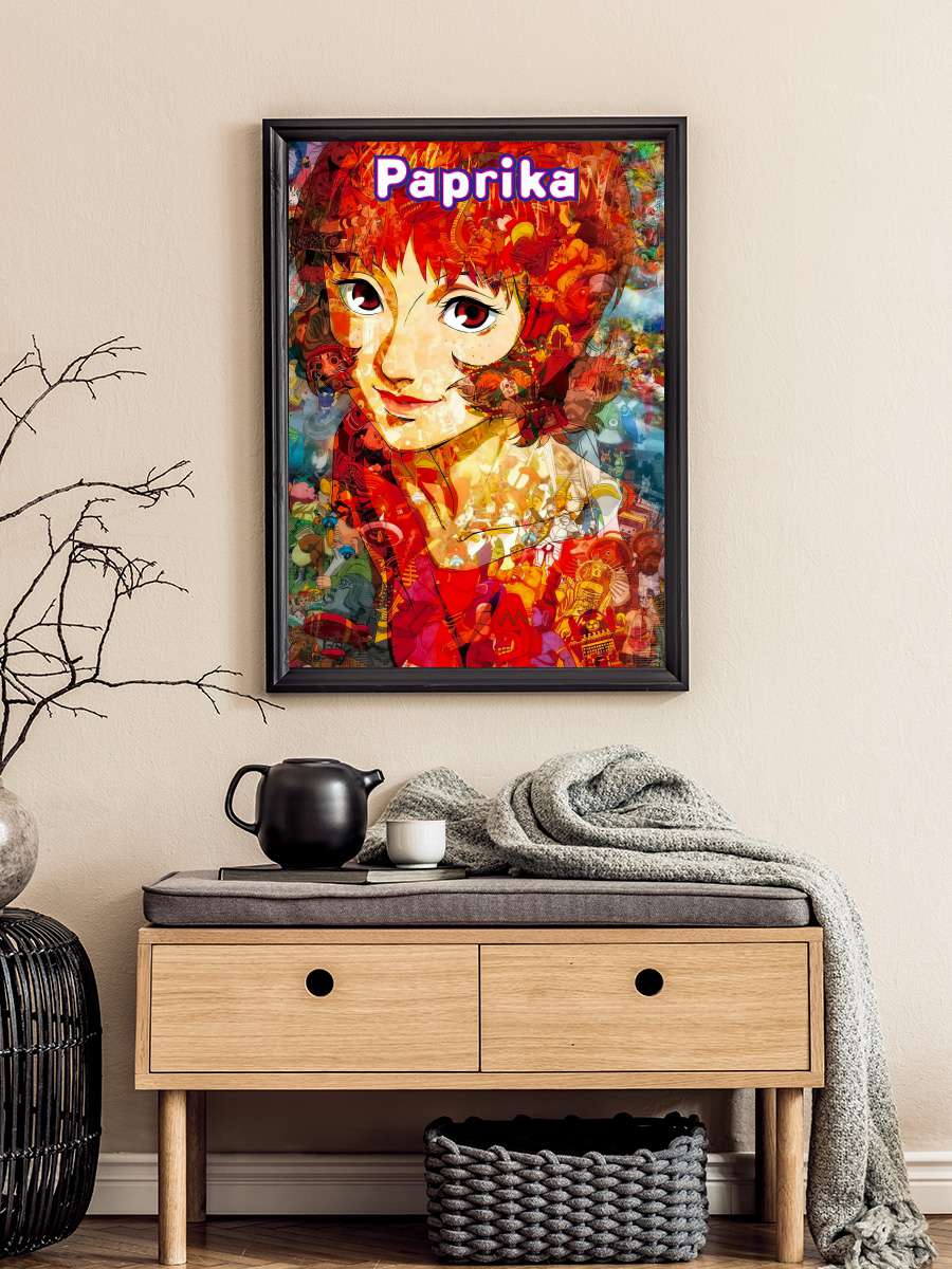 Paprika - パプリカ Film Tablo Siyah Çerçeveli Film Poster Afiş Tablo