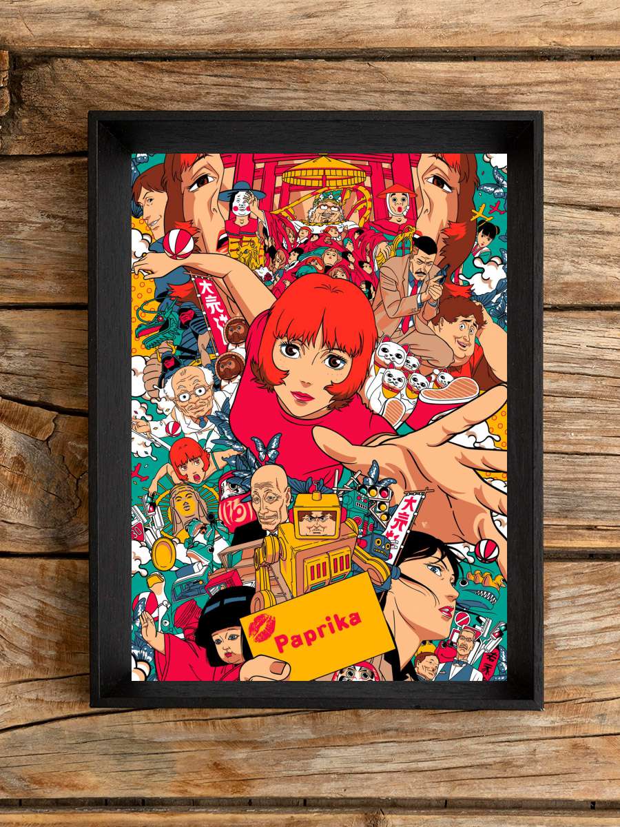 Paprika - パプリカ Film Tablo Siyah Çerçeveli Film Poster Afiş Tablo