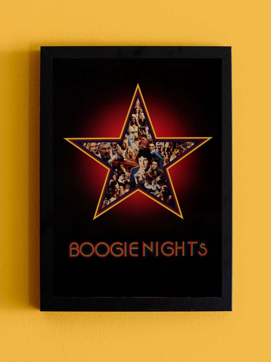 Ateşli Geceler - Boogie Nights Film Tablo Siyah Çerçeveli Film Poster Afiş Tablo