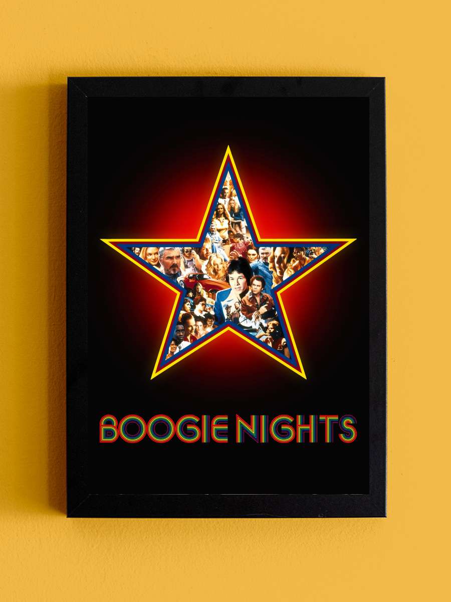 Ateşli Geceler - Boogie Nights Film Tablo Siyah Çerçeveli Film Poster Afiş Tablo