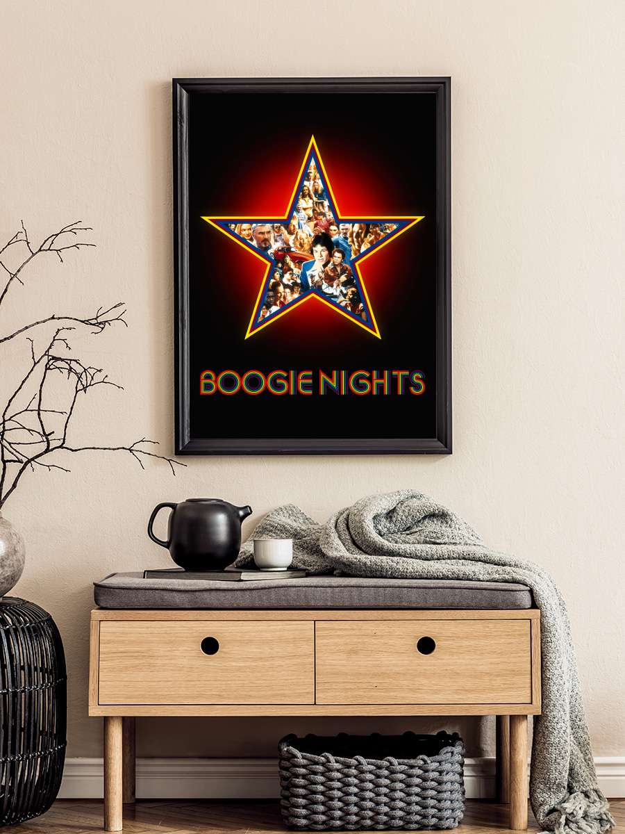 Ateşli Geceler - Boogie Nights Film Tablo Siyah Çerçeveli Film Poster Afiş Tablo