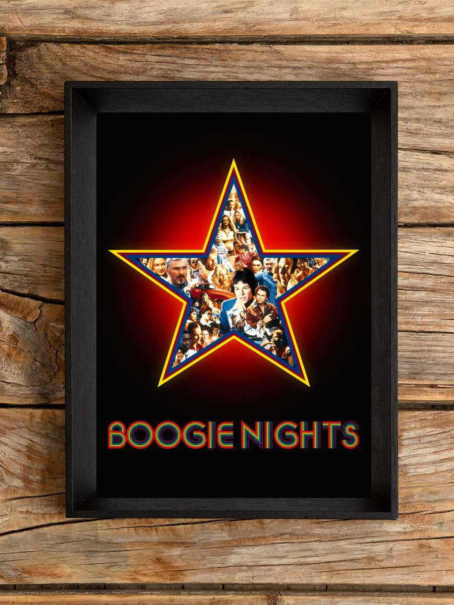 Ateşli Geceler - Boogie Nights Film Tablo Siyah Çerçeveli Film Poster Afiş Tablo