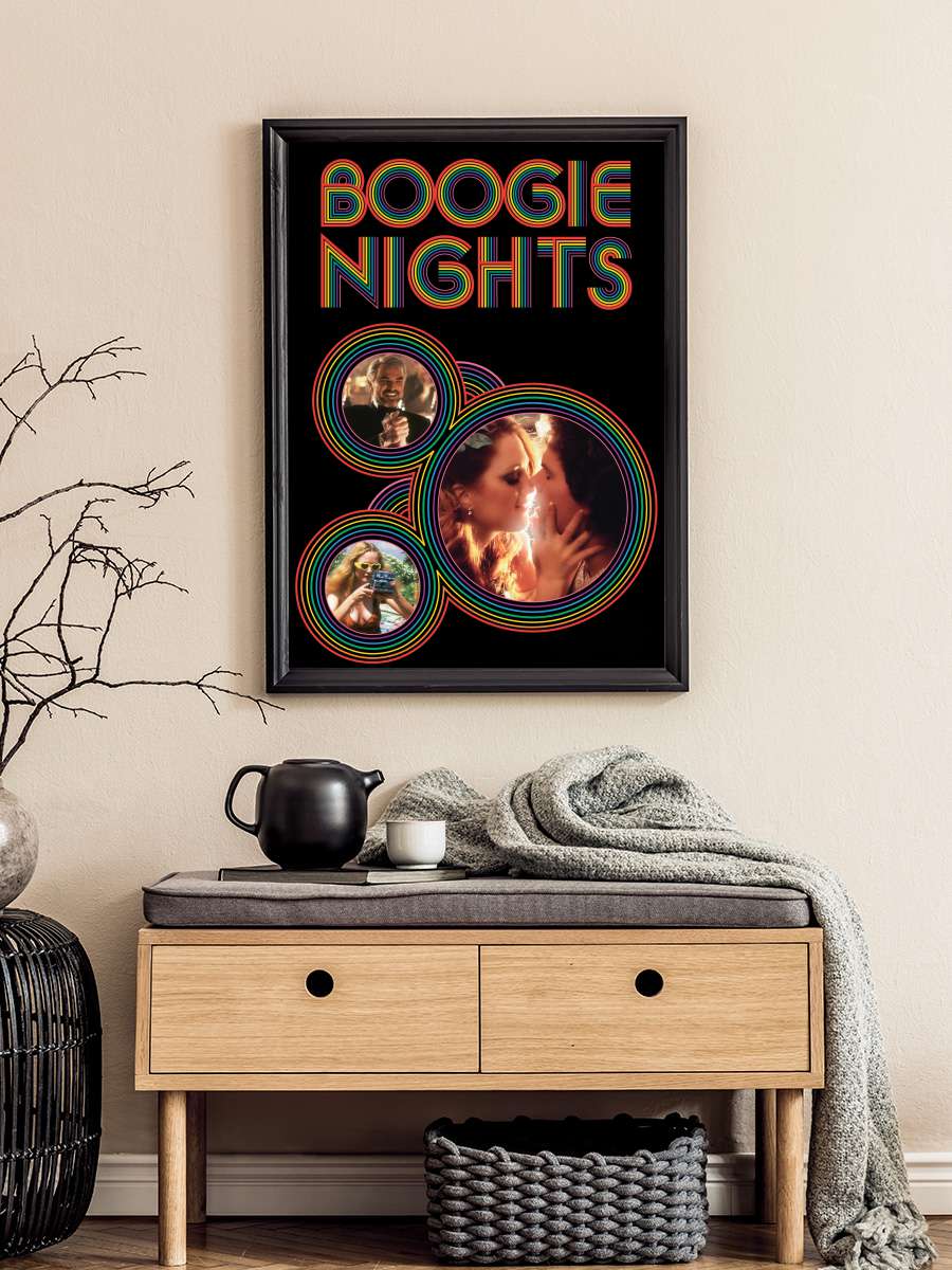 Ateşli Geceler - Boogie Nights Film Tablo Siyah Çerçeveli Film Poster Afiş Tablo