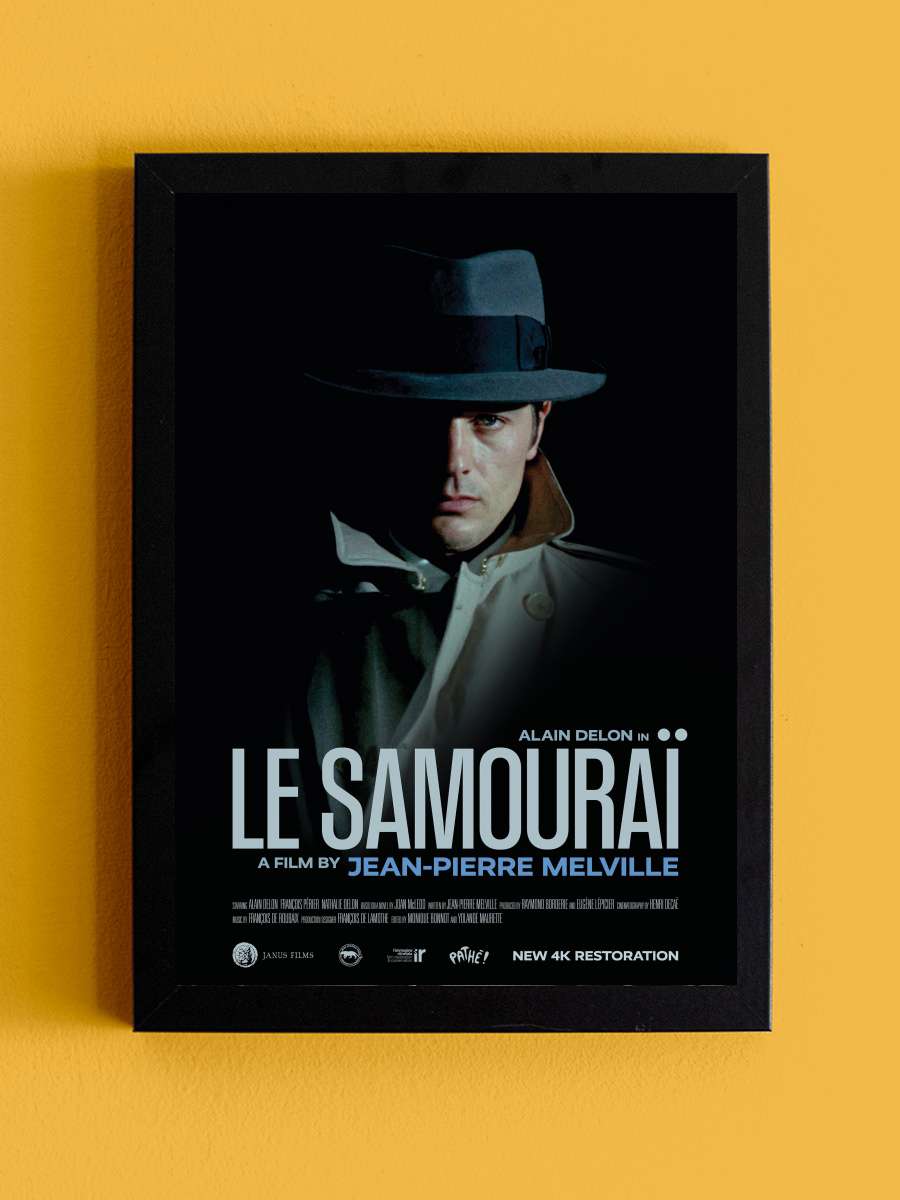 Kiralık Katil - Le Samouraï Film Tablo Siyah Çerçeveli Film Poster Afiş Tablo