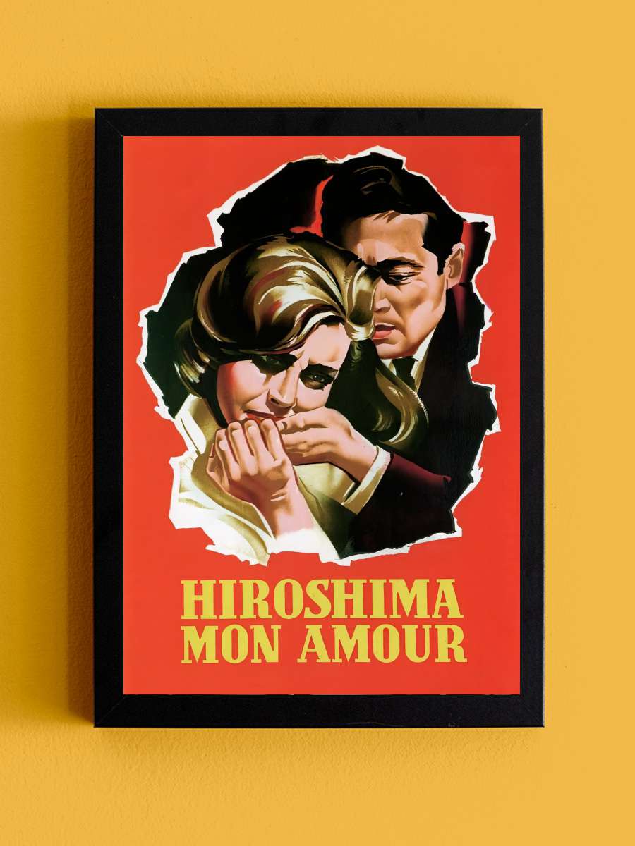 Hiroşima Sevgilim - Hiroshima mon amour Film Tablo Siyah Çerçeveli Film Poster Afiş Tablo