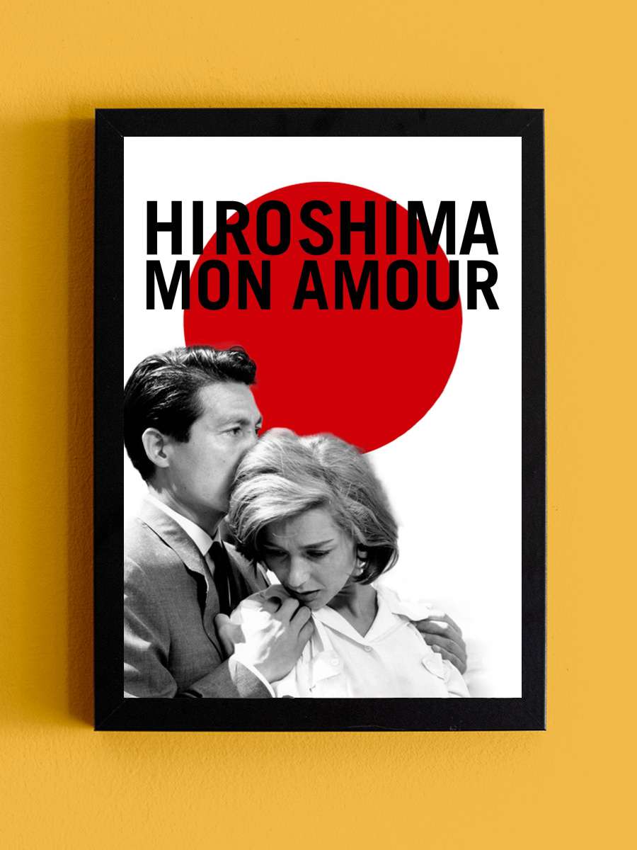 Hiroşima Sevgilim - Hiroshima mon amour Film Tablo Siyah Çerçeveli Film Poster Afiş Tablo