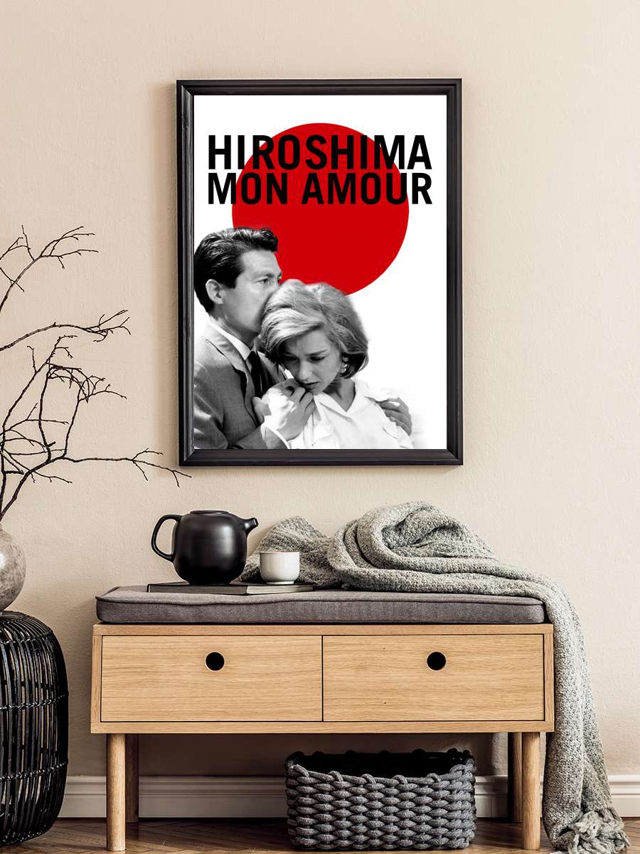 Hiroşima Sevgilim - Hiroshima mon amour Film Tablo Siyah Çerçeveli Film Poster Afiş Tablo