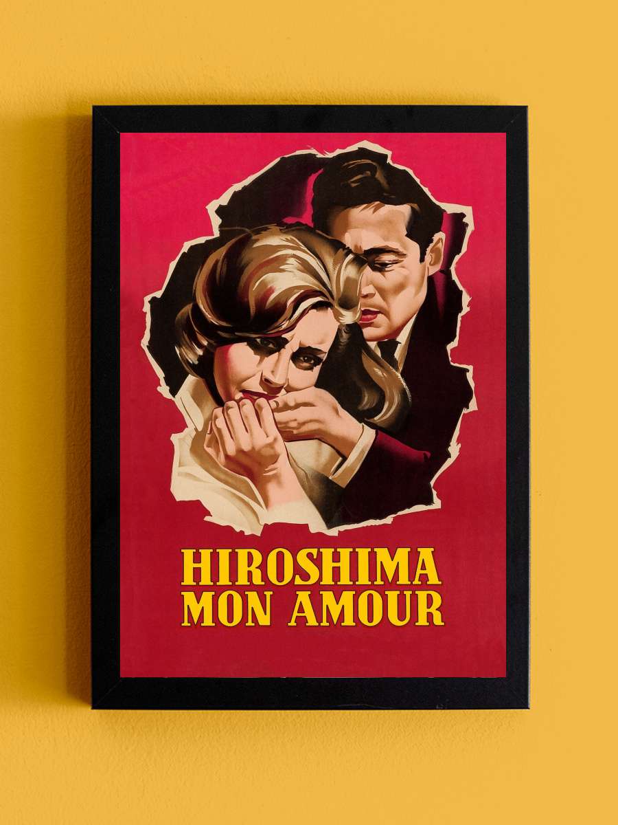 Hiroşima Sevgilim - Hiroshima mon amour Film Tablo Siyah Çerçeveli Film Poster Afiş Tablo