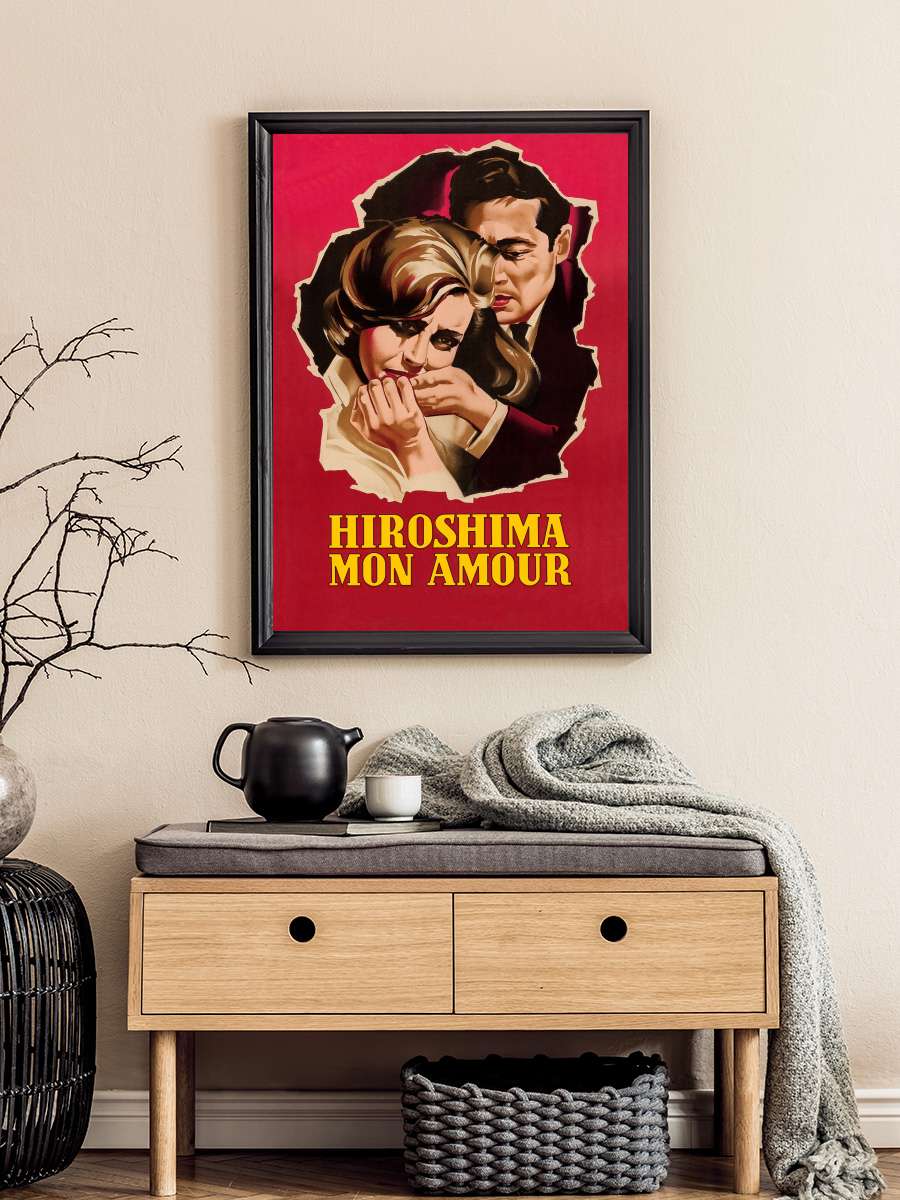 Hiroşima Sevgilim - Hiroshima mon amour Film Tablo Siyah Çerçeveli Film Poster Afiş Tablo