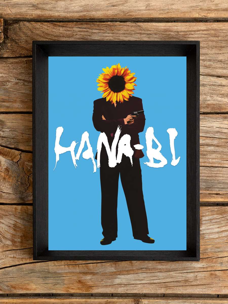 Havai Fişekler - HANA-BI Film Tablo Siyah Çerçeveli Film Poster Afiş Tablo