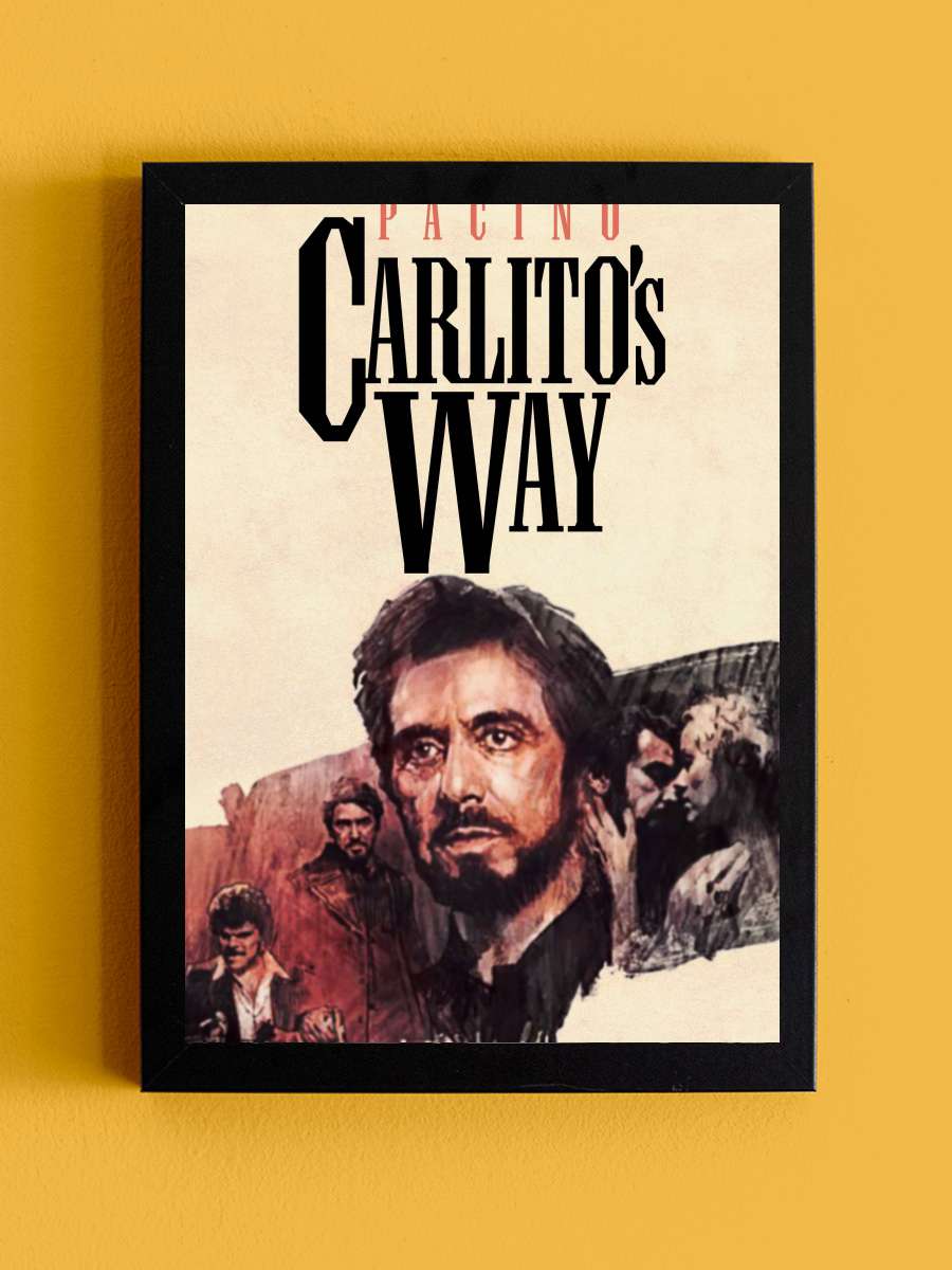 Carlito'nun Yolu - Carlito's Way Film Tablo Siyah Çerçeveli Film Poster Afiş Tablo