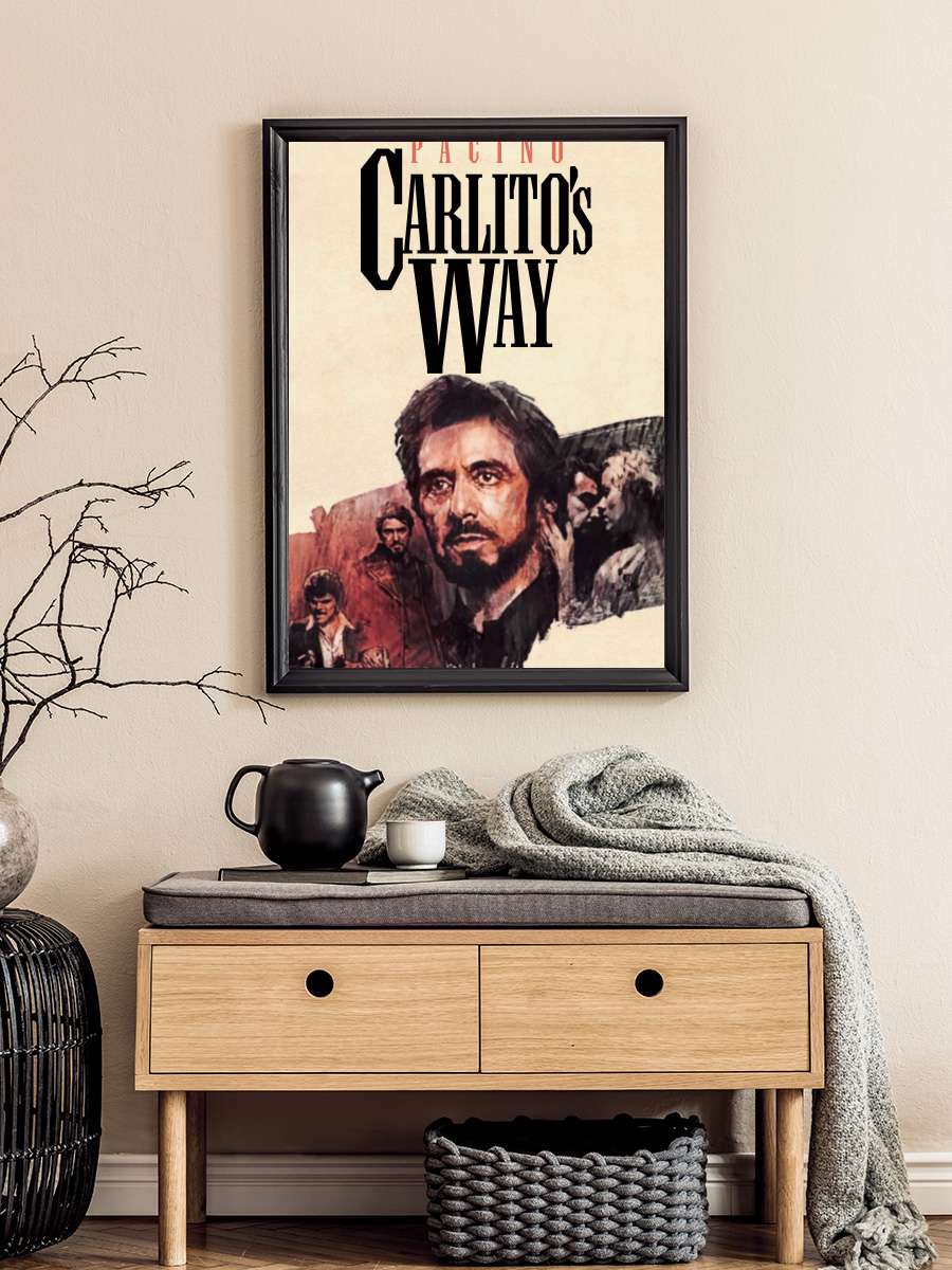 Carlito'nun Yolu - Carlito's Way Film Tablo Siyah Çerçeveli Film Poster Afiş Tablo