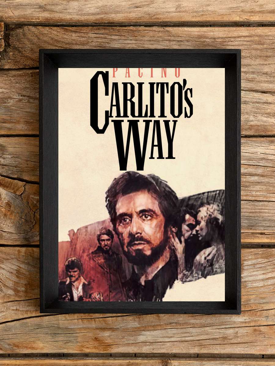 Carlito'nun Yolu - Carlito's Way Film Tablo Siyah Çerçeveli Film Poster Afiş Tablo