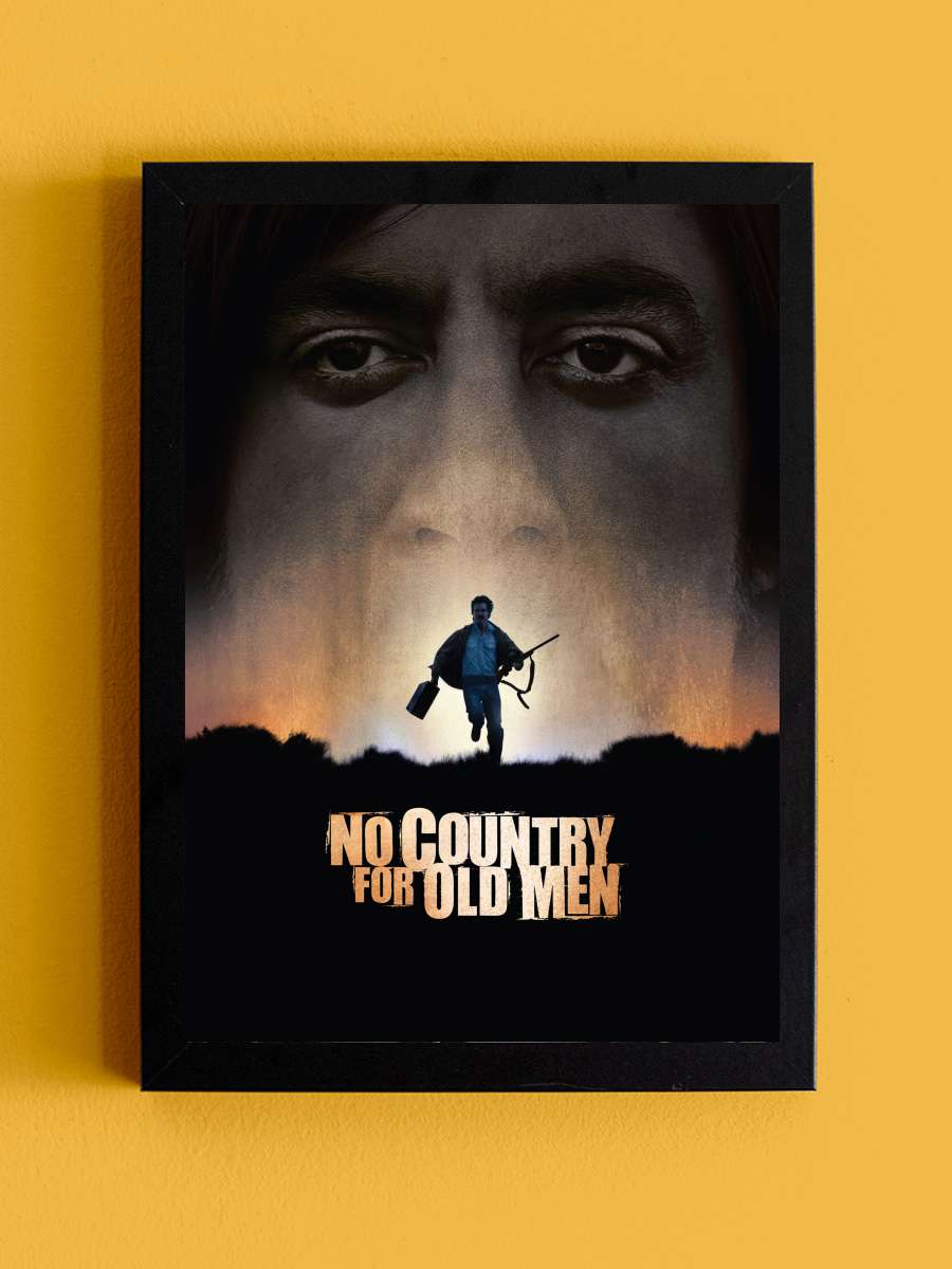 İhtiyarlara Yer Yok - No Country for Old Men Film Tablo Siyah Çerçeveli Film Poster Afiş Tablo