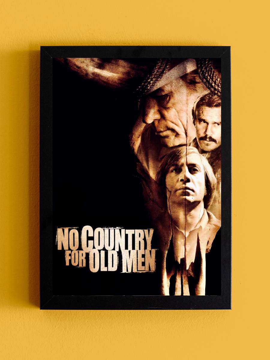 İhtiyarlara Yer Yok - No Country for Old Men Film Tablo Siyah Çerçeveli Film Poster Afiş Tablo