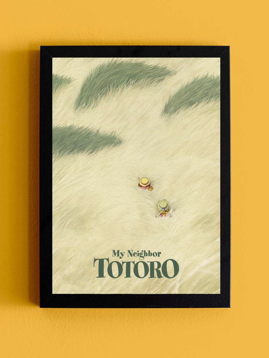 Komşum Totoro - となりのトトロ Film Tablo Siyah Çerçeveli Film Poster Afiş Tablo