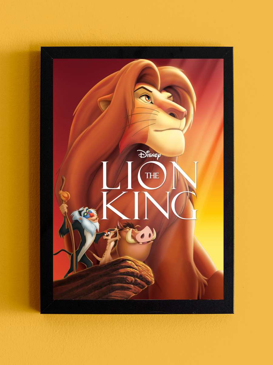 Aslan Kral - The Lion King Film Tablo Siyah Çerçeveli Film Poster Afiş Tablo