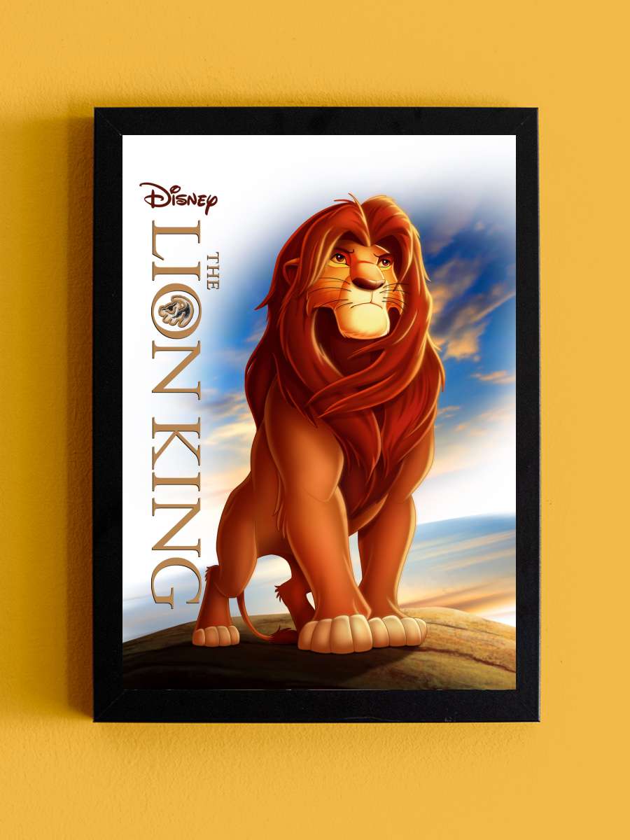 Aslan Kral - The Lion King Film Tablo Siyah Çerçeveli Film Poster Afiş Tablo