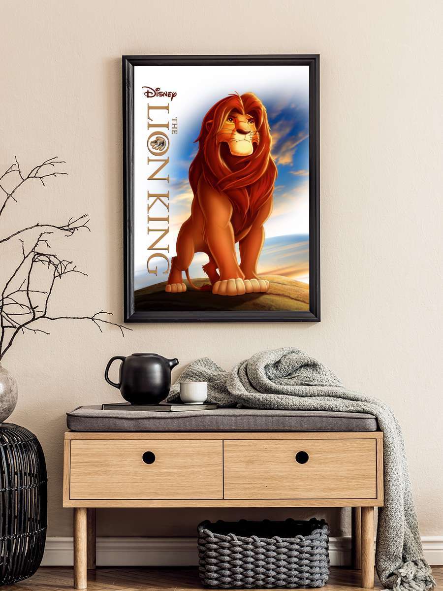 Aslan Kral - The Lion King Film Tablo Siyah Çerçeveli Film Poster Afiş Tablo