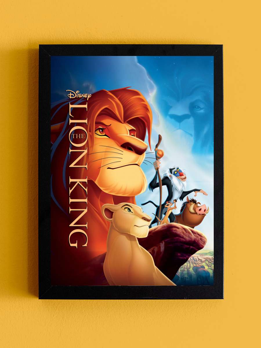 Aslan Kral - The Lion King Film Tablo Siyah Çerçeveli Film Poster Afiş Tablo