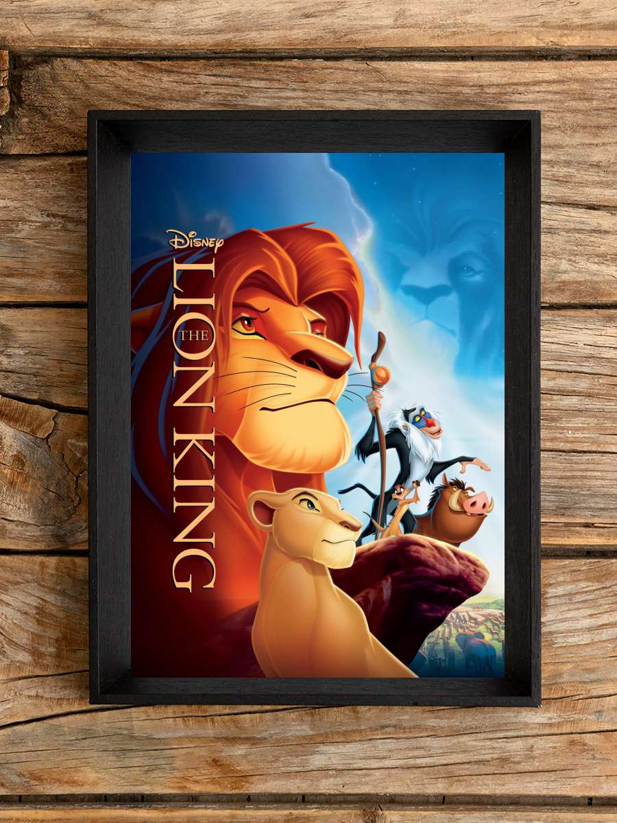 Aslan Kral - The Lion King Film Tablo Siyah Çerçeveli Film Poster Afiş Tablo