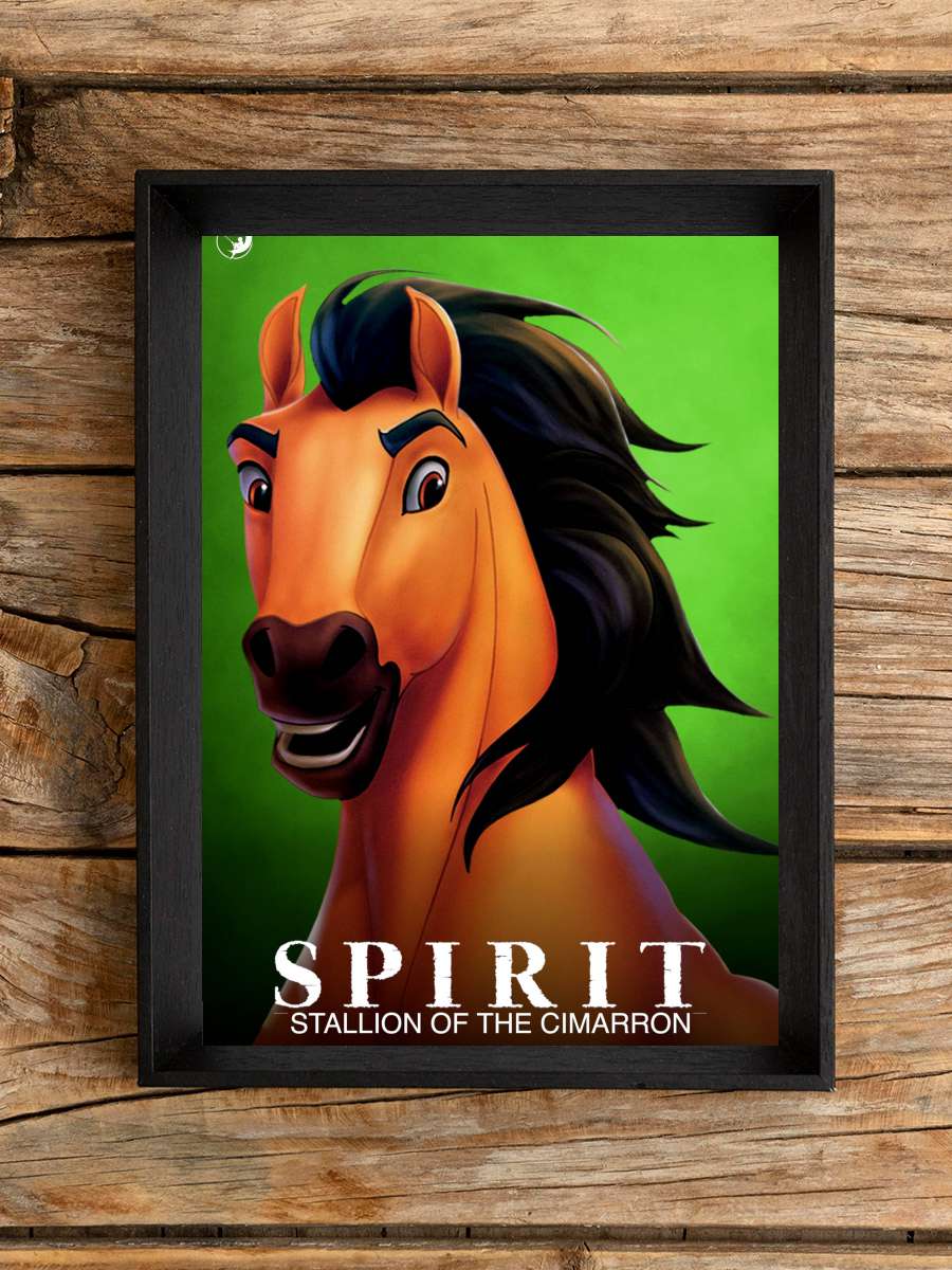 Özgür Ruh - Spirit: Stallion of the Cimarron Film Tablo Siyah Çerçeveli Film Poster Afiş Tablo