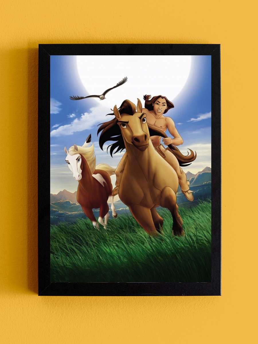 Özgür Ruh - Spirit: Stallion of the Cimarron Film Tablo Siyah Çerçeveli Film Poster Afiş Tablo