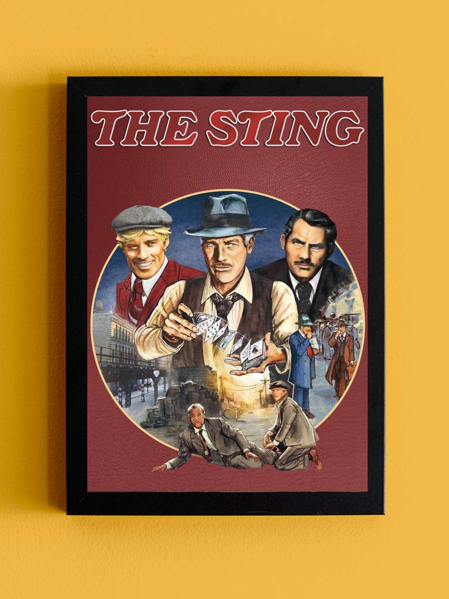 Belalılar - The Sting Film Tablo Siyah Çerçeveli Film Poster Afiş Tablo