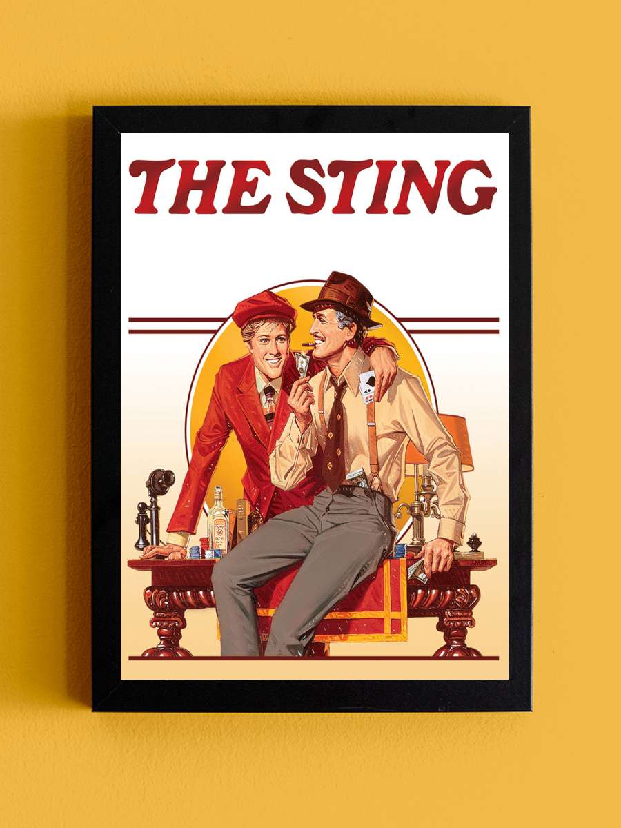 Belalılar - The Sting Film Tablo Siyah Çerçeveli Film Poster Afiş Tablo