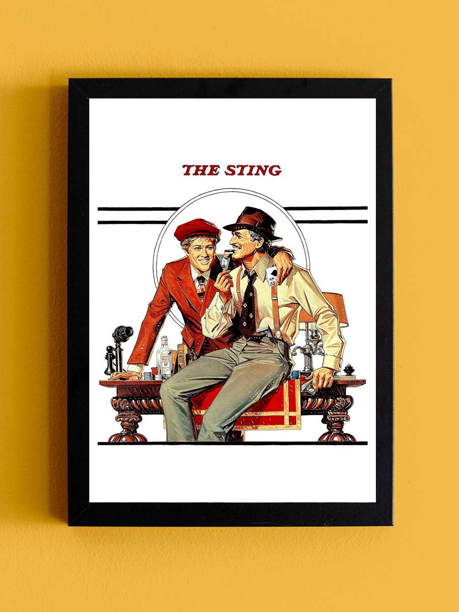 Belalılar - The Sting Film Tablo Siyah Çerçeveli Film Poster Afiş Tablo