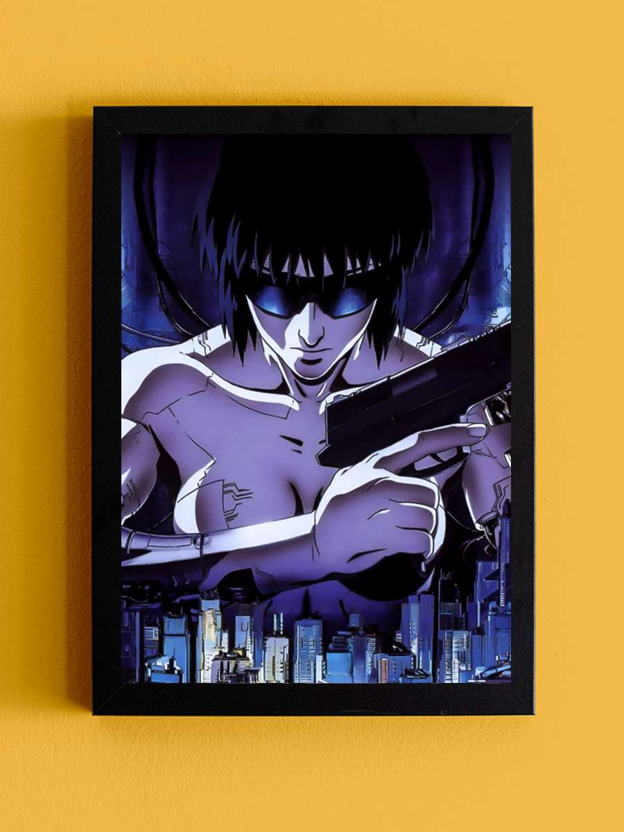 Kabuktaki Hayalet - GHOST IN THE SHELL Film Tablo Siyah Çerçeveli Film Poster Afiş Tablo