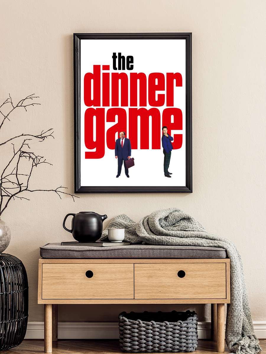 Salaklar Sofrası - Le Dîner de cons Film Tablo Siyah Çerçeveli Film Poster Afiş Tablo