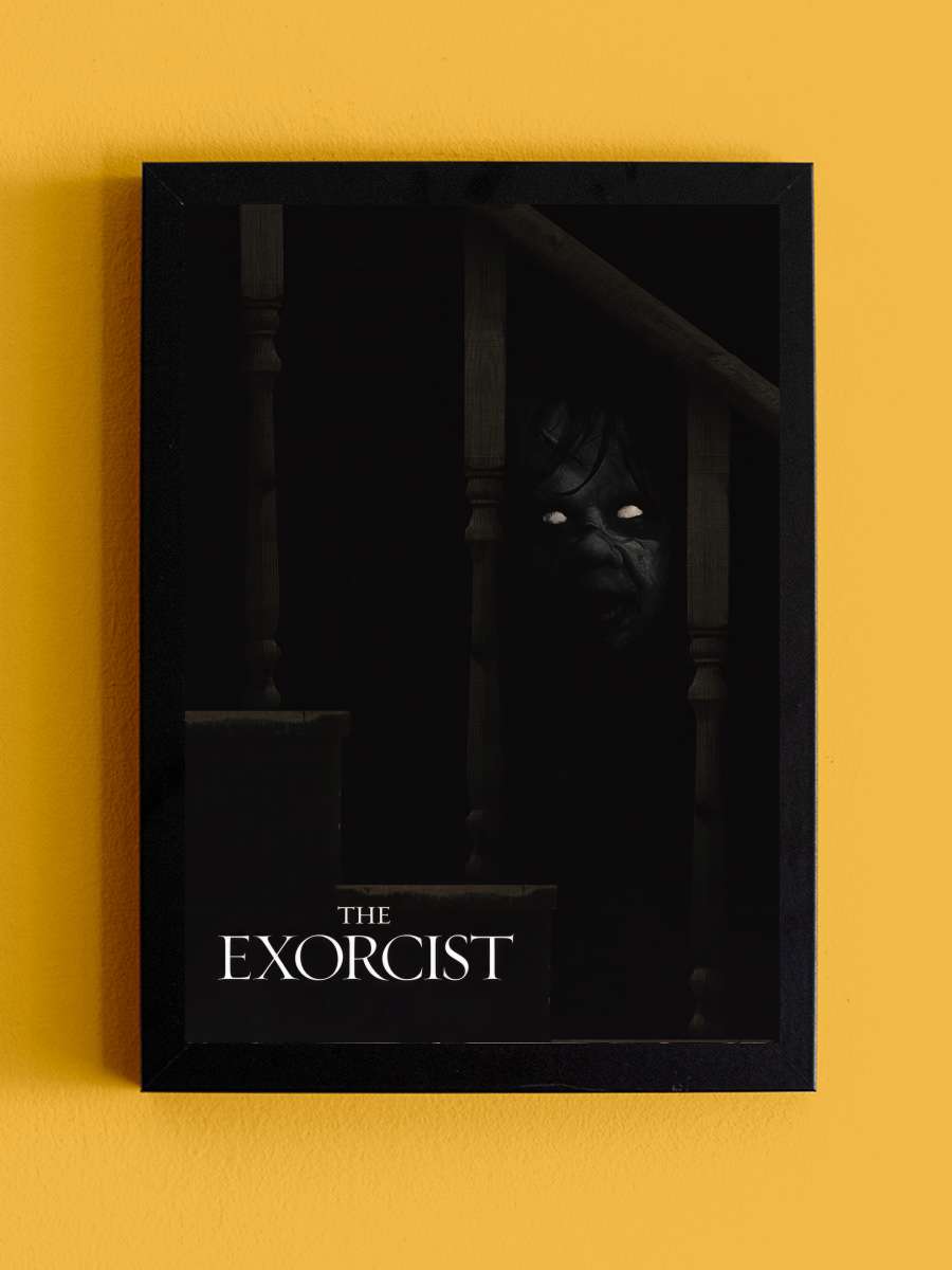 Şeytan - The Exorcist Film Tablo Siyah Çerçeveli Film Poster Afiş Tablo