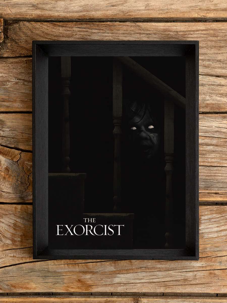 Şeytan - The Exorcist Film Tablo Siyah Çerçeveli Film Poster Afiş Tablo