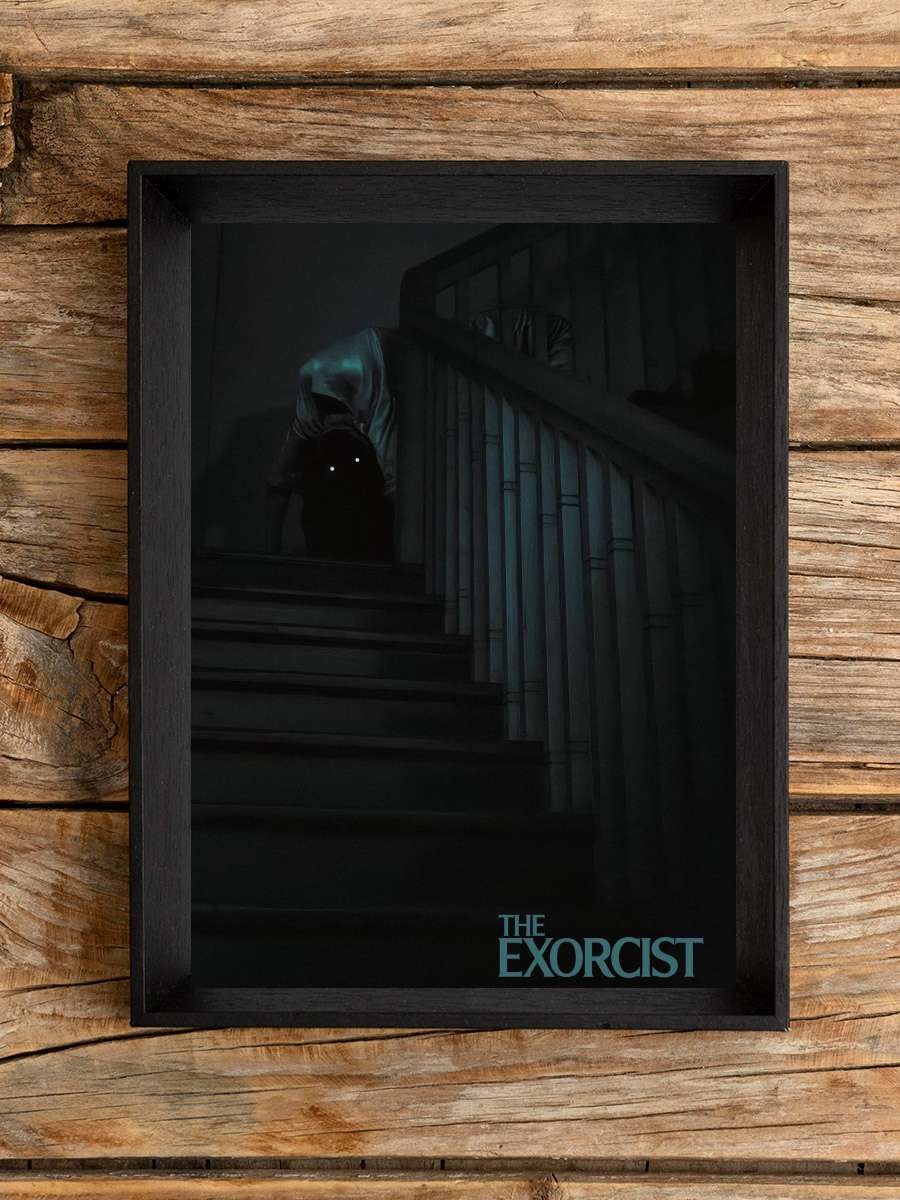 Şeytan - The Exorcist Film Tablo Siyah Çerçeveli Film Poster Afiş Tablo