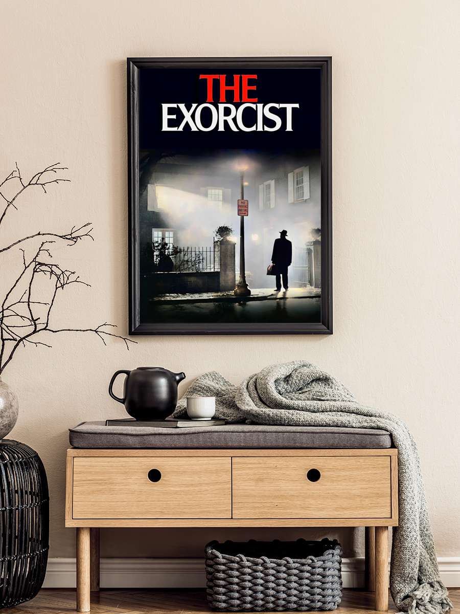 Şeytan - The Exorcist Film Tablo Siyah Çerçeveli Film Poster Afiş Tablo