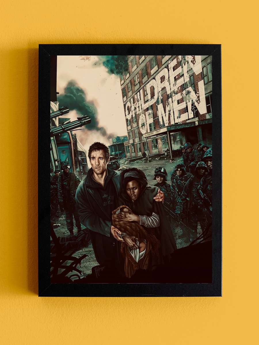 Son Umut - Children of Men Film Tablo Siyah Çerçeveli Film Poster Afiş Tablo