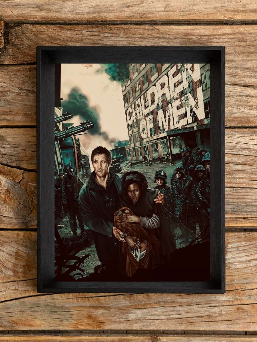 Son Umut - Children of Men Film Tablo Siyah Çerçeveli Film Poster Afiş Tablo