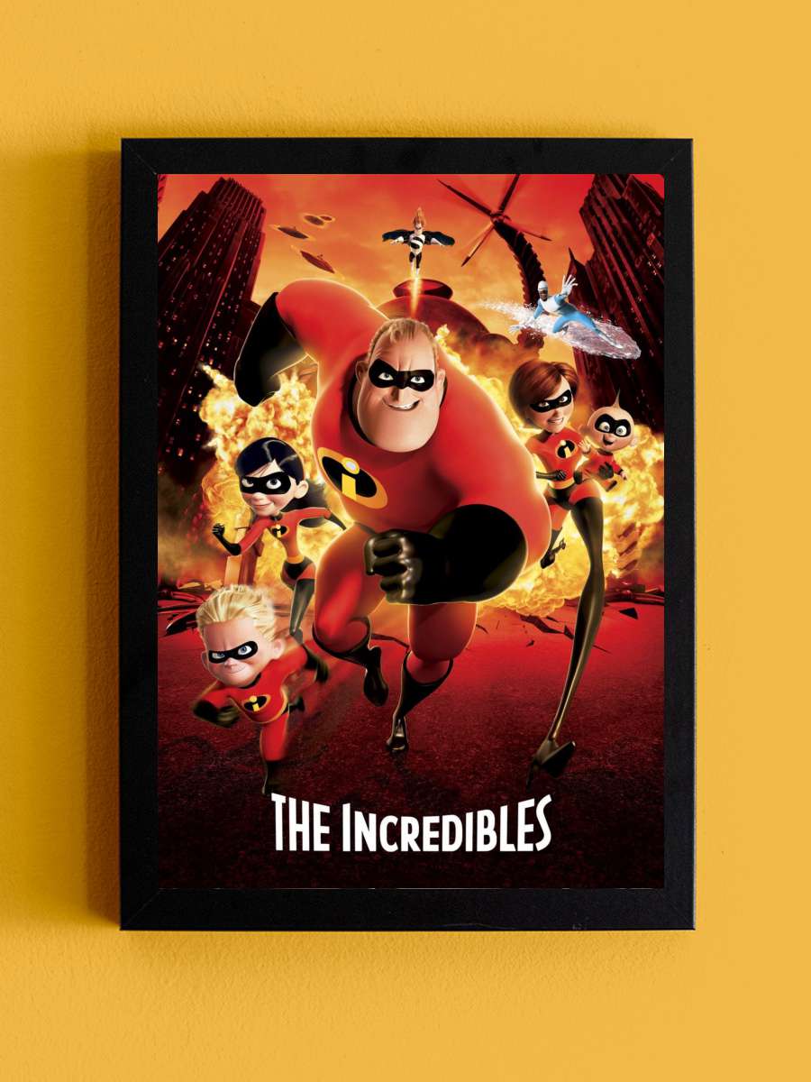 İnanılmaz Aile - The Incredibles Film Tablo Siyah Çerçeveli Film Poster Afiş Tablo