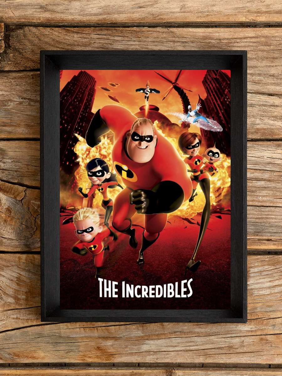 İnanılmaz Aile - The Incredibles Film Tablo Siyah Çerçeveli Film Poster Afiş Tablo