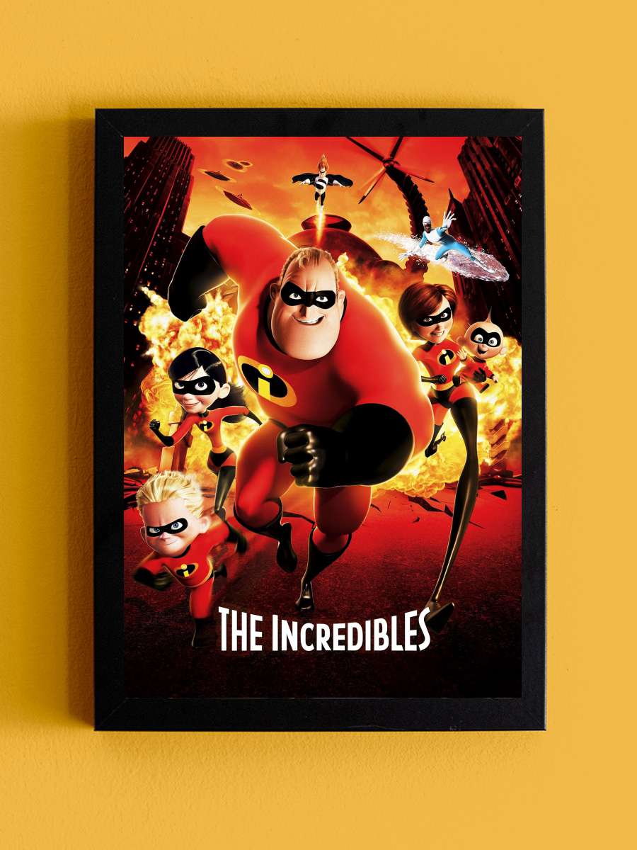 İnanılmaz Aile - The Incredibles Film Tablo Siyah Çerçeveli Film Poster Afiş Tablo