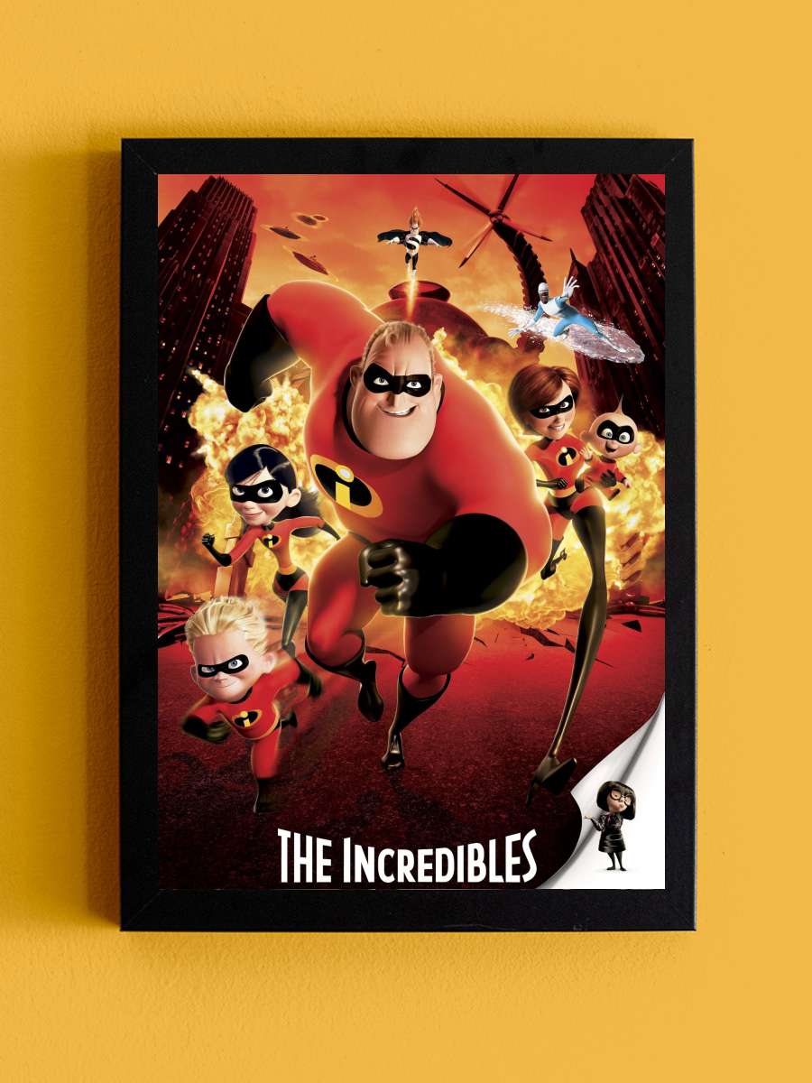 İnanılmaz Aile - The Incredibles Film Tablo Siyah Çerçeveli Film Poster Afiş Tablo